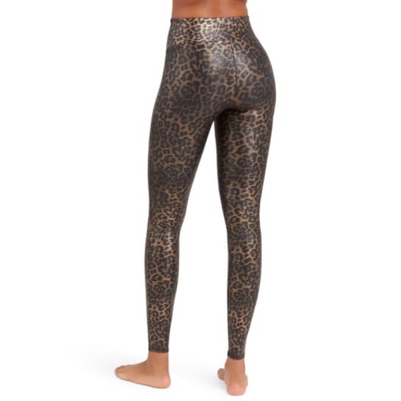 Spanx Faux Leather Leopard Leggings - Picture 3 of 6